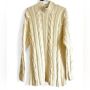 Vintage Jaeger Sport Cable Knit Sweater 100% cotton Size S (M)